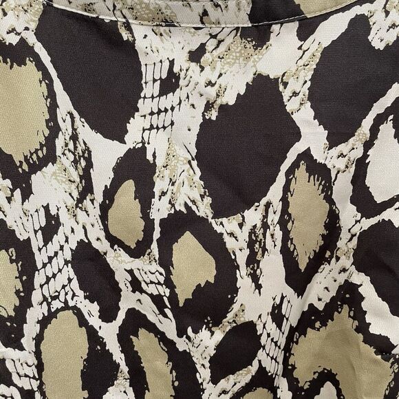 Vertigo Paris NWT Women Dress Size L Animal Print Shirt Chic Minimalism Basic - Picture 3 of 14